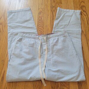 Croft & Barrow Striped Seersucker Lounge Pants Medium